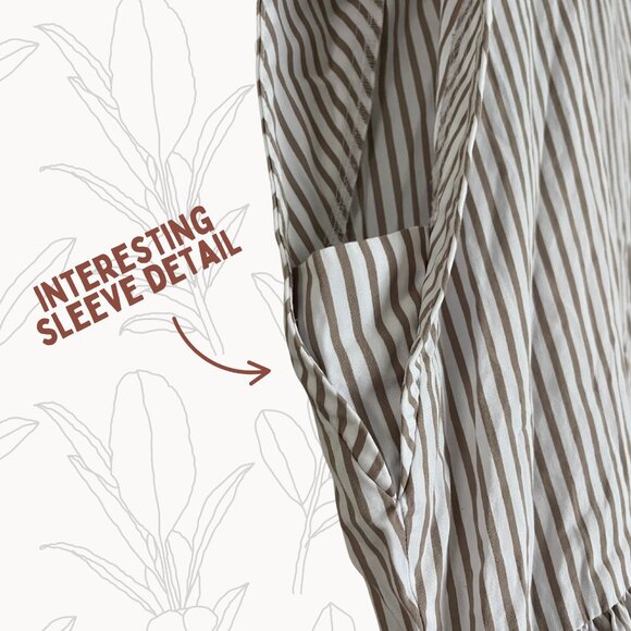 Nordstrom Striped Button-Down Midi Dress – Size 2X - Picture 7 of 8